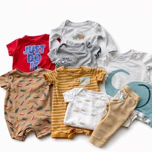 Carter's Nike 6-9 Boys Clothing Lot 8 pieces